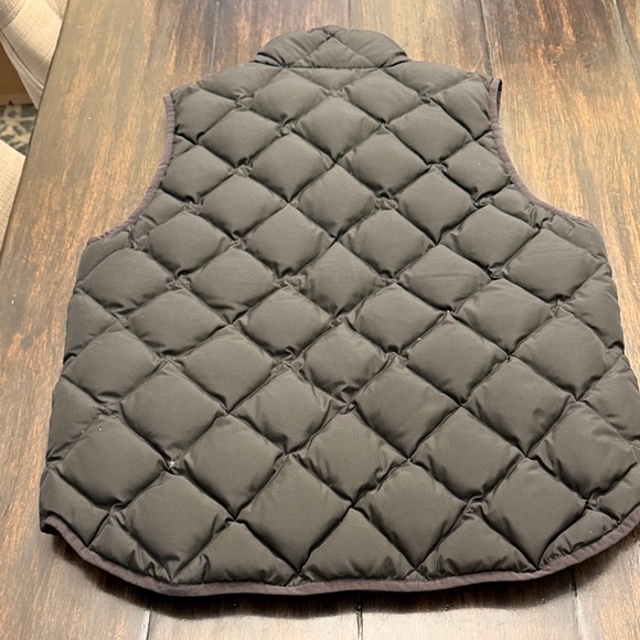 Jcrew Black Quilted Vest with Gold Accents - Picture 2 of 3